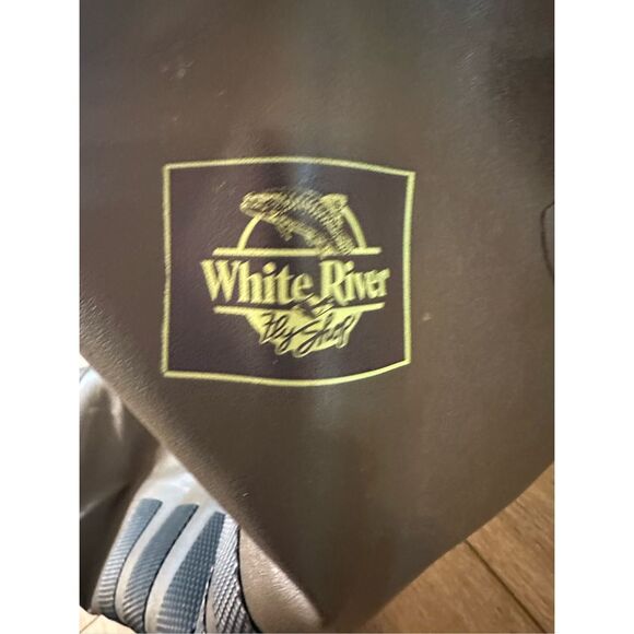 White River Men's Brown Rubber Rubber Boot-Foot Hip Waders Size 9 - Picture 4 of 5